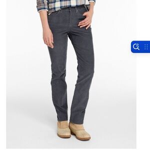 NWOT LL Bean BeanFlex 5-Pocket Corduroy Pants - Iron (Navy)